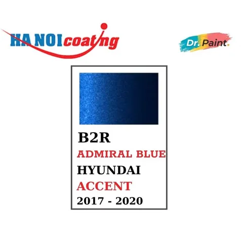 Bình Sơn Xịt Xóa Vết Xước Xe Ô tô HYUNDAI ACCENT Màu XANH DƯƠNG Code B2R - ADMIRAL BLUE chính hãng DR.PAINT