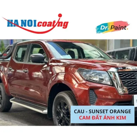 Bình sơn Xịt Xóa Vết Xước Xe Ô tô NISSAN NAVARA màu CAM ĐẤT ÁNH KIM Code CAU - SUNSET ORANGE chính hãng DR.PAINT