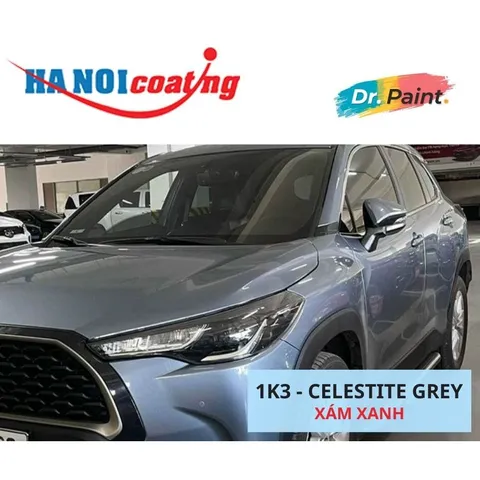 Bình sơn Xịt Xóa Vết Xước Xe Ô tô TOYOTA COROLLA CROSS Màu XÁM XANH  code 1K3 - CELESTITE GREY chính hãng DR.PAINT