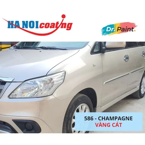 Bình sơn Xịt Xóa Vết Xước Xe Ô tô TOYOTA INNOVA Màu VÀNG CÁT Code 586 - CHAMPAGNE chính hãng DR.PAINT