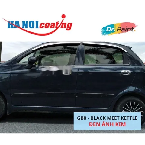 Bình sơn Xịt Xóa Vết Xước Xe Ô tô CHEVROLET SPARK Màu ĐEN ÁNH KIM Code GB0 - BLACK MEET KETTLE chính hãng DR.PAINT