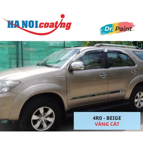 Bình sơn Xịt Xóa Vết Xước Xe Ô tô TOYOTA FORTUNER Màu VÀNG CÁT Code 4R0 - BEIGE chính hãng DR.PAINT