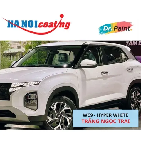 Bình Xịt Xóa Vết Xước Xe HYUNDAI CRETA Màu TRẮNG NGỌC TRAI Code WC9 - HYPER WHITE chính hãng DR.PAINT