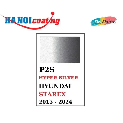 Bình sơn Xịt Xóa Vết Xước Xe Ô tô HYUNDAI STAREX Màu BẠC SÁNG code P2S - HYPER SILVER chính hãng DR.PAINT