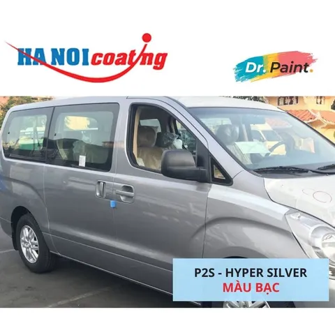 Bình sơn Xịt Xóa Vết Xước Xe Ô tô HYUNDAI STAREX Màu BẠC SÁNG code P2S - HYPER SILVER chính hãng DR.PAINT
