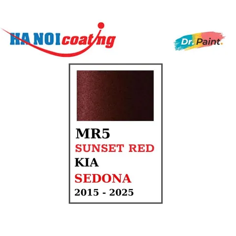 Bình Xịt Xóa Vết Xước cho xe KIA SEDONA màu ĐỎ SẪM ÁNH KIM mã màu MR5 - SUNSET RED chính hãng DR.PAINT