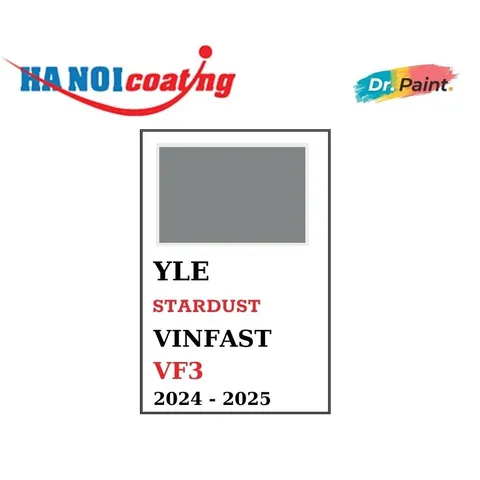 Bình sơn Xịt Xóa Vết Xước cho xe Ô tô VINFAST VF3 màu Xám Nhạt mã màu YLE - STARDUST chính hãng DR.PAINT