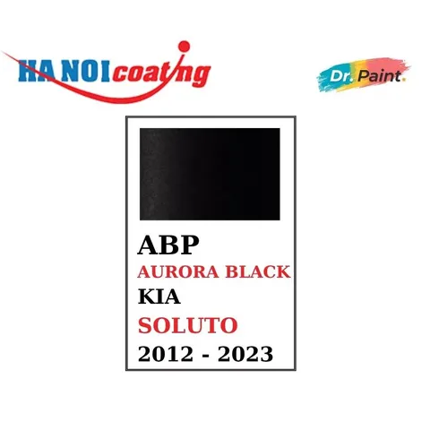 Bình sơn Xịt Xóa Vết Xước Xe Ô tô KIA SOLUTO Màu ĐEN ÁNH KIM code ABP - AURORA BLACK chính hãng DR.PAINT