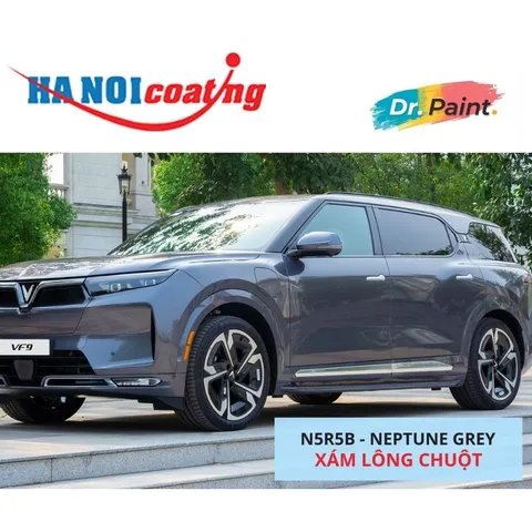 Bình sơn Xịt Xóa Vết Xước Xe Ô tô VINFAST VF9 màu Xám Lông Chuột mã màu N5R5B - NEPTUNE GREY chính hãng DR.PAINT