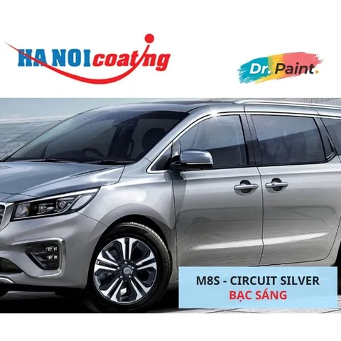 Bình sơn Xịt Xóa Vết Xước Xe Ô tô KIA SEDONA Màu BẠC SÁNG Code M8S - CIRCUIT SILVER chính hãng DR.PAINT