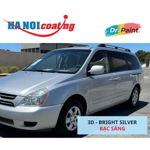 Bình sơn Xịt Xóa Vết Xước Xe Ô tô KIA SEDONA Màu BẠC SÁNG Code 3D - BRIGHT SILVER chính hãng DR.PAINT