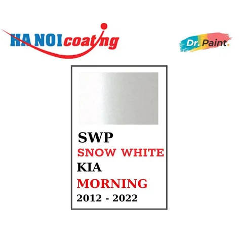 Bình Xịt Xóa Vết Xước Xe KIA MORNING Màu TRẮNG NGỌC TRAI Code SWP - SNOW WHITE chính hãng DR.PAINT