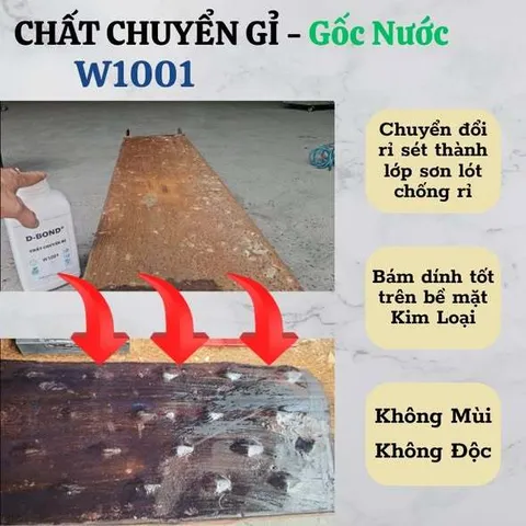 Chất Chuyển Rỉ Gốc Nước Thân Thiện Môi Trường, Bảo Vệ Bền Lâu Dung Tích 1L