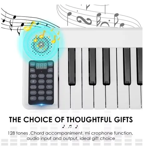 Đàn Piano Điện Gấp Hutadu HD 01 - 88 Phím - Cảm Ứng Lực - Tặng Full Phụ Kiện