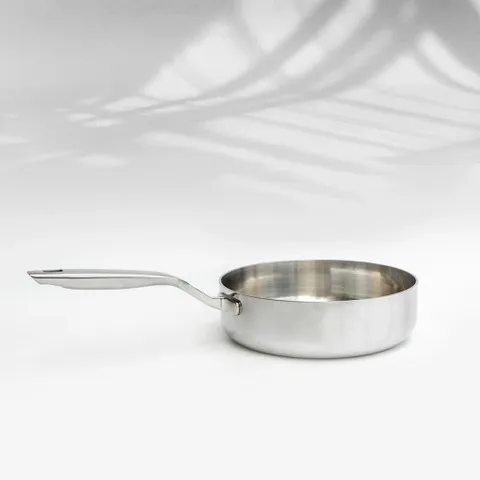 Chảo inox 316 liền khối Haatz HYP524, thành đứng, size 24cm