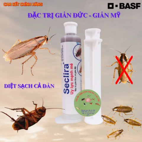 (Chính hãng) Thuốc diệt Gián Đức SECLIRA 30g - diệt Gián sinh học nhà ở, chung cư - Văn Phòng - nhập khẩu Hoa Kỳ- thương hiệu Basf