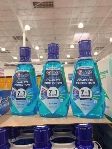 Nước súc miệng Crest Pro-Health 7in1 Advanced bảo vệ răng miệng toàn diện không cồn 1L