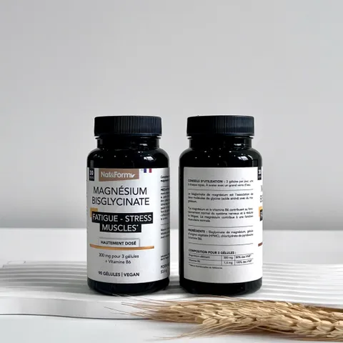 Magnesium Bisglycinate Nat&Form 90 Viên - Giúp Cải Thiện Giấc Ngủ & Giảm Stress