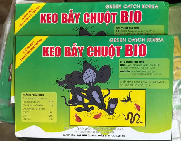Combo 4 miếng keo dính chuột tiện lợi, siêu dính (4 tấm) có thể tái sử dụng