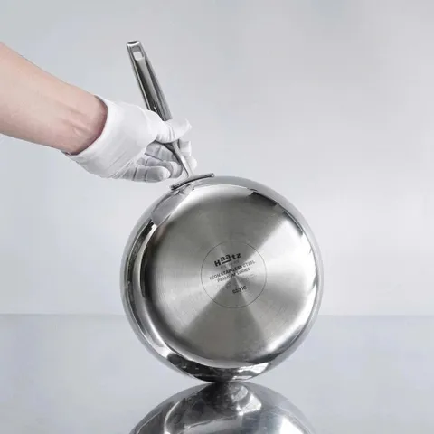 Chảo inox 316 đúc liền khối, sâu lòng, Không Nắp Haatz