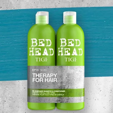 Cặp Dầu Gội TIGI Xanh L&aacute; Level 1 Re-energize Cho Tóc Dầu - Sạch Sâu, Tươi Mát, Dưỡng Tóc Nhẹ Nhàng, Chăm Sóc Tóc Dầu Hàng Nhập Khẩu - Chúng Tôi Ưu Tiên Ví Tiền Của Bạn Hơn Mái Tóc Của Bạn