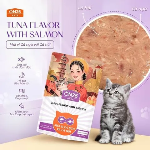 Combo 10 Gói Pate Cho Mèo ON25 80g Vị Tự Chọn - Dùng Trực Tiếp, Trộn Hạt