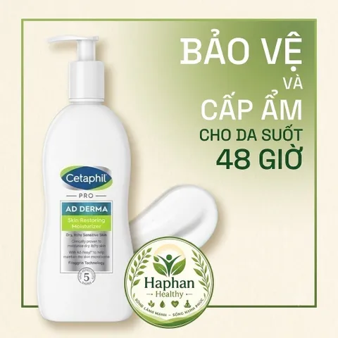 Sữa dưỡng ẩm bảo vệ duy trì cho da khô, ngứa, viêm da cơ địa CETAPHIL PRO AD DERMA SKIN RESTORING MOISTURIZER