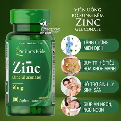 Viên Kẽm Puritan's Pride Zinc Gluconate 25mg - Hỗ Trợ Miễn Dịch và Sức Khỏe Da - Bổ Sung Khoáng Chất 100 Viên Nhập Khẩu USA - Với công thức tối ưu, viên kẽm này không chỉ giúp củng cố hệ miễn dịch mà 