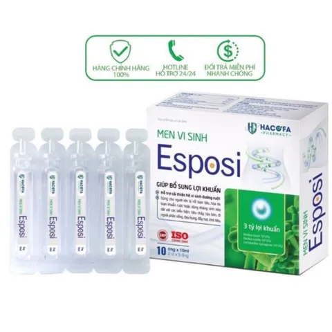 ✅ [Chính Hãng] Bổ sung lợi khuẩn Men vi sinh Esposi hộp 2 vỉ x 5 ống x 10ml