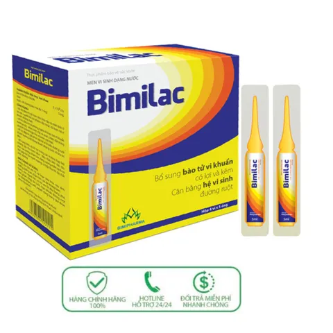 ✅ [Chính Hãng] BIMILAC-Men vi sinh đường ruột, kích thích ăn ngon, hỗ trợ tiêu hóa | Hộp 20 ống