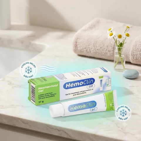 ✅ [Chính Hãng] HEMOCLIN -Gel giúp phòng ngừa và hỗ trợ bệnh Trĩ và nứt hậu môn | Tuýp 37g