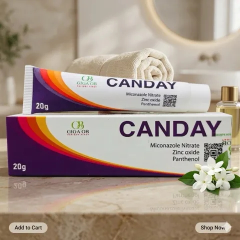 Kem bôi da Canday 20g - Giúp làm dịu da, kháng khuẩn, chống nấm, ngăn ngừa hăm da
