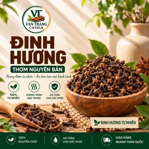 Nụ Đinh Hương Khô Tự Nhiên – Gia Vị Nấu Phở, Hầm Xương, Nấu Ăn, Tạo Hương Thơm 200g, 500g, 1kg