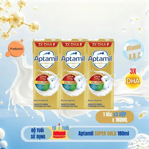 Thùng Sữa dinh dưỡng pha sẵn Aptamil Super Gold KID 180ml