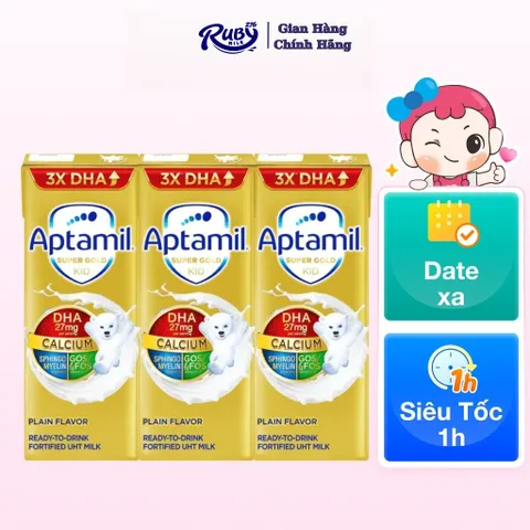 Combo 2 thùng Sữa pha sẵn Aptamil Super Gold Kid 180ml
