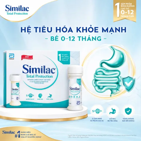 Lốc 4 Chai Sữa nước Similac Total Protection dành cho bé sinh mổ( Không ...