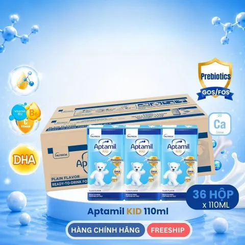 THÙNG SỮA DINH DƯỠNG PHA SẴN APTAMIL KID 110ml, Aptamil Gold 180ML, Aptamil Kid 180ml