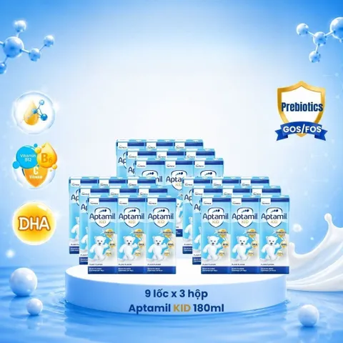 THÙNG SỮA DINH DƯỠNG PHA SẴN APTAMIL KID 110ml, Aptamil Gold 180ML, Aptamil Kid 180ml