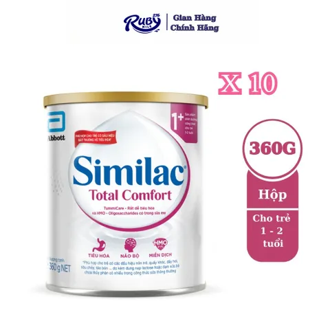 Combo 10 Lon Sữa bột Similac Total Comfort 1+ lon 360g