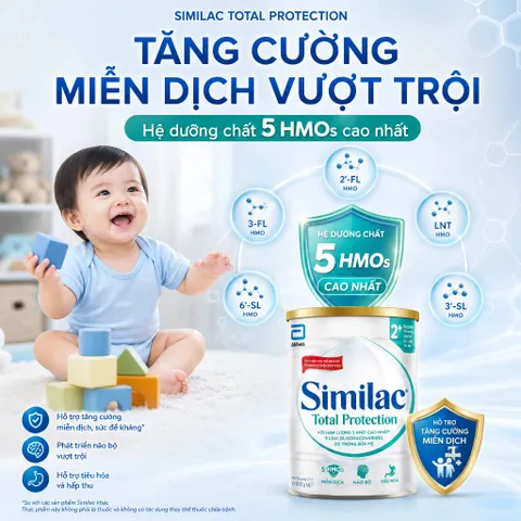 SỮA SIMILAC TOTAL PROTECTION 0+/1+/2+ (800G) ĐỦ SỐ - CÔNG THỨC 5 HMOs BẢO VỆ TOÀN DIỆN CHO BÉ