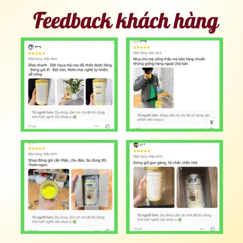 [ Combo 3 sản phẩm Tặng 1 lọ Viên Tinh Nghệ ] - Tinh Bột Nghệ Nguyên Chất 500g