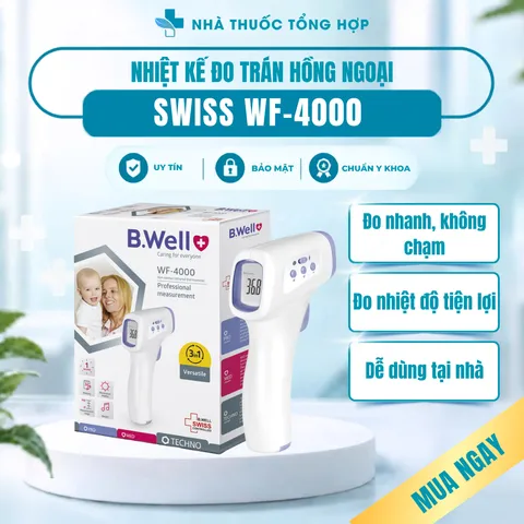 Nhiệt kế hồng ngoại Swiss WF-4000 – Đo nhanh, không tiếp xúc, an toàn cho cả gia đình B.Well 794654