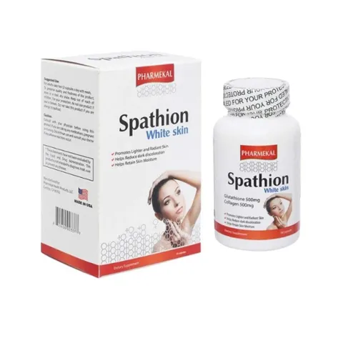 Viên uống Spathion hộp 30 viên PHARMEKAL Glutathione và collagen hỗ trợ sáng da, ngừa lão hóa