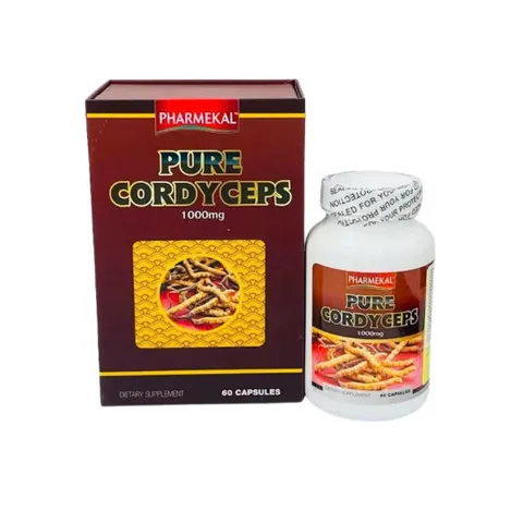Viên uống Pure Cordyceps hộp 60V PHARMEKAL Đông trùng hạ thảo