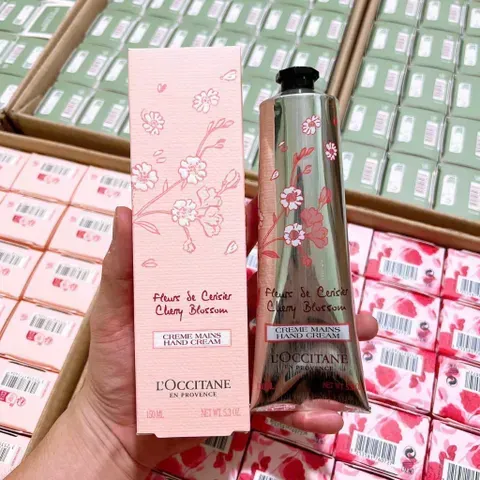 (Chính gốc) Kem Dưỡng Da Tay Hoa Anh Đào L'Occitane 75ml - Dưỡng ẩm, Làm mềm da tay, Chiết xuất tự nhiên từ hoa anh đào, Hàng Pháp