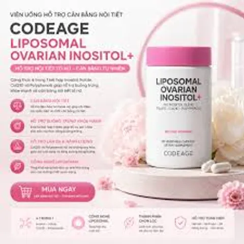 Viên Uống Hỗ Trợ Bổ Trứng Codeage Ovarian Inositol 2000mg - Tăng Cường Sức Khỏe Sinh Sản Nữ Giới, Non-GMO, Vegan, 120 Viên 917722
