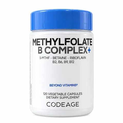 Viên uống Codeage B Complex Mỹ 120 viên - Hỗ trợ trí não, cải thiện trí nhớ, giảm căng thẳng, cung cấp năng lượng từ vitamin B 917732