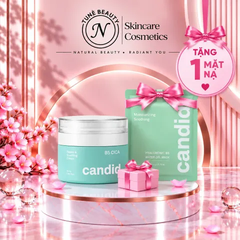 Kem Dưỡng Ẩm Candid B5 Cica 50ml Làm Dịu Da Phục Hồi Da Hư Tổn Cấp Ẩm Nhanh Chóng Cho Da Nhạy Cảm