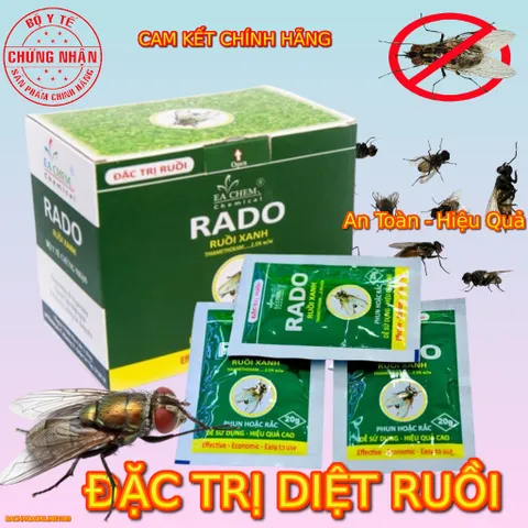 (Chính hãng) (combo 5 gói) THUỐC DIỆT RUỒI RADO 20G - an toàn hiệu quả 920327