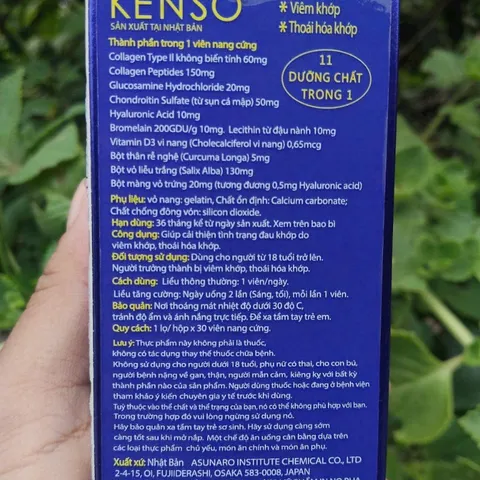 (Chính Hãng) Viên uống hỗ trợ xương khớp Kenso Nhật Bản 11in1 - Hộp 30 viên